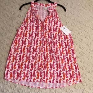 NWT Mudpie pink halter blouse. Size L